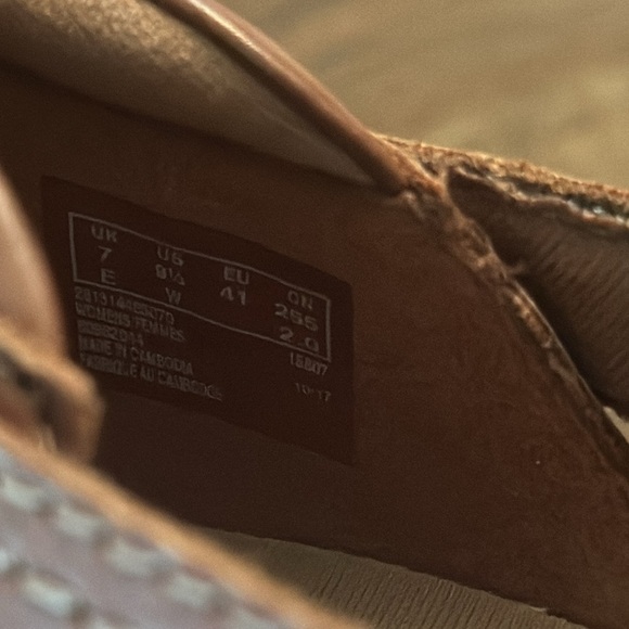 Clarks Cheyn Wale Mary Jane Tan Leather Loafer - Womens 9.5 / 9 1/2 new w/o box - Picture 5 of 7